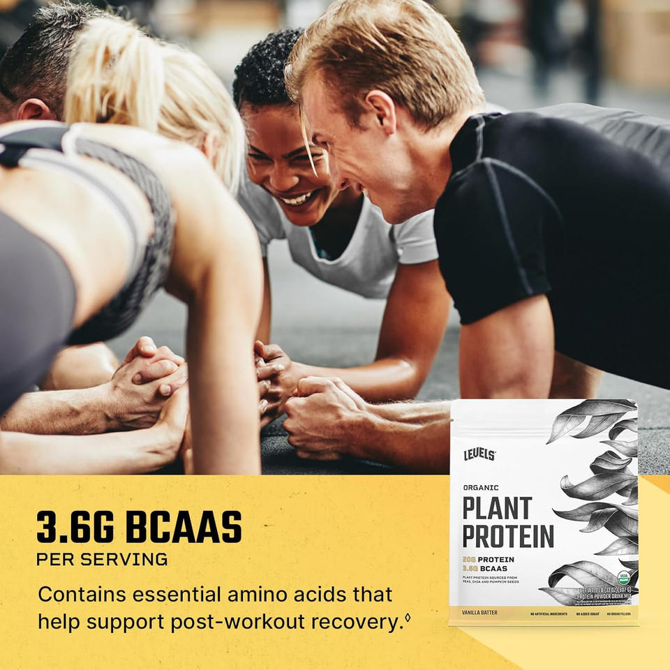 Levels Organic Plant Protein, 20G Of Protein, No Artificials, Vanilla Batter, 2Lb