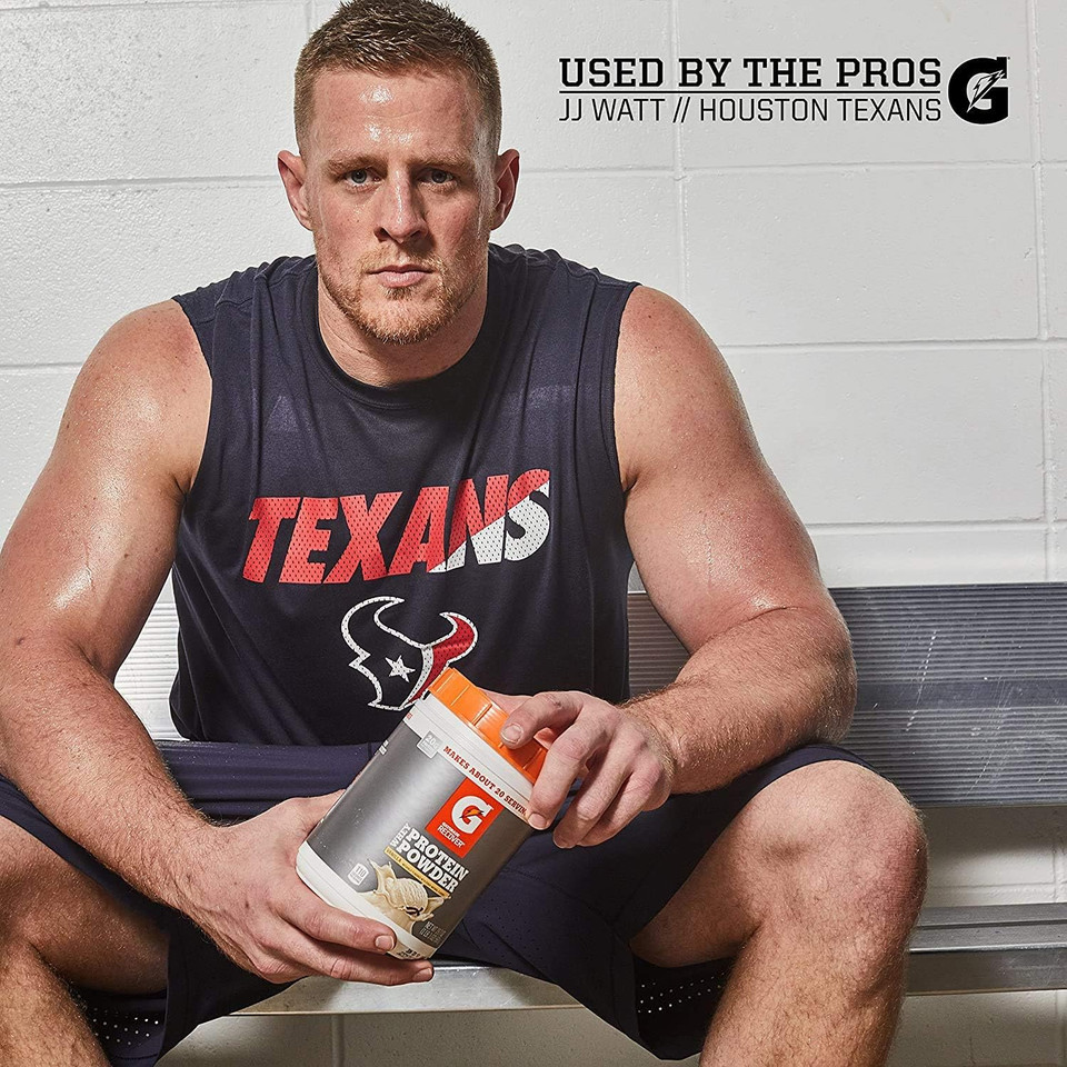 Gatorade Whey Protein Powder, Chocolate, 22.4 Ounce (20 Servings Per Canister, 20 Grams Of Protein Per Serving)