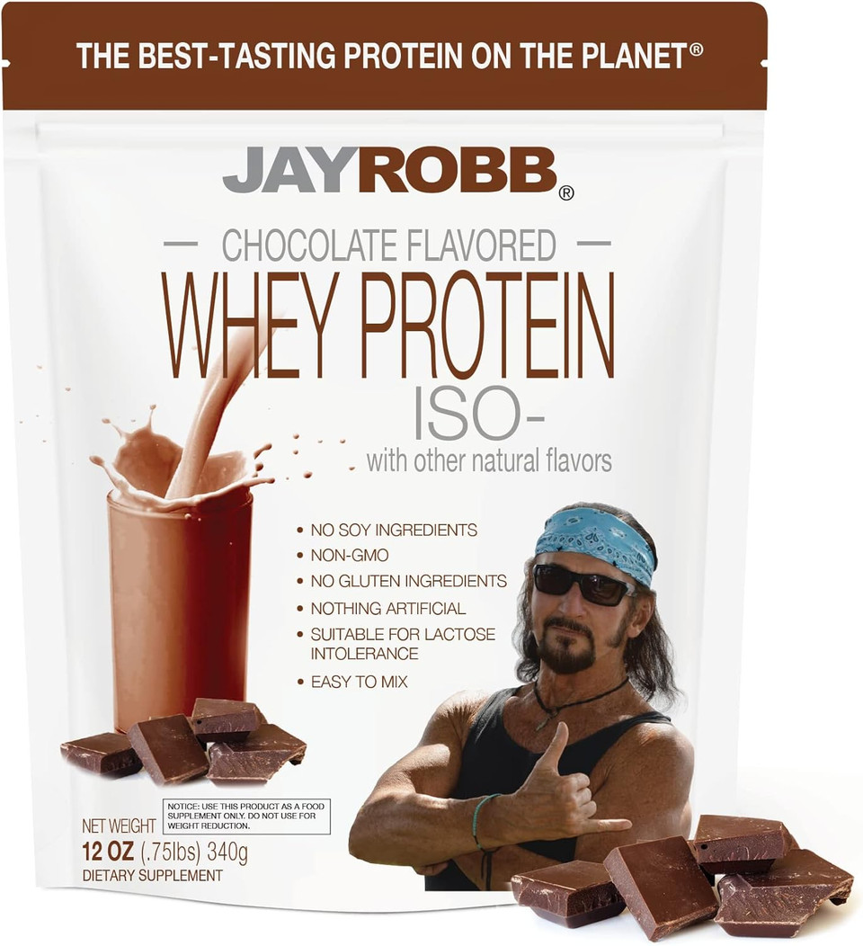 Jay Robb Whey Protein (Chocolate, 12 Oz)