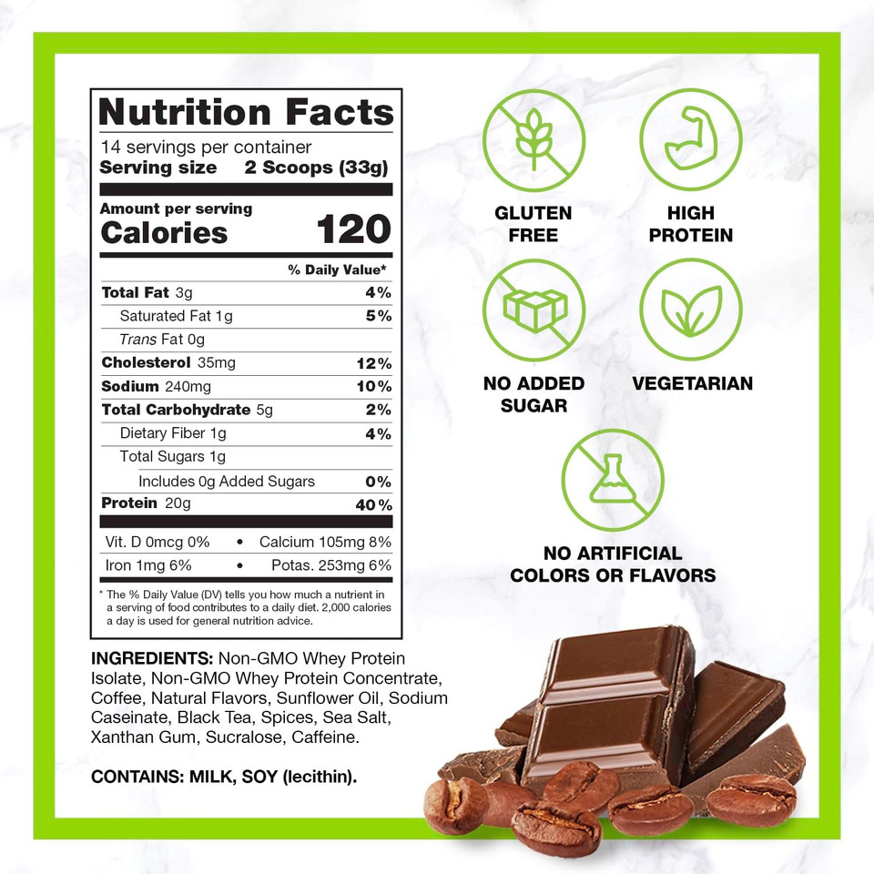 Chike Mocha High Protein Iced Coffee, 20 G Protein, 2 Shots Espresso, 1 G Sugar, Keto Friendly And Gluten Free, 14 Servings (15.3 Ounce)