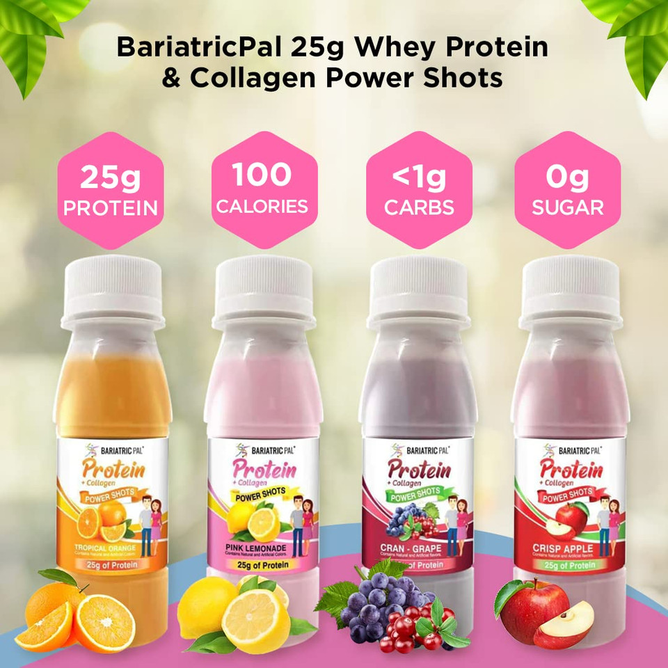 Bariatricpal Ready-To-Drink 25G Whey Protein & Collagen Power Shots - Crisp Apple (6 Bottles) Bariatricpal Ready-To-Drink 25G Whey Protein & Collagen Power Shots - Crisp Apple (6 Bottles)