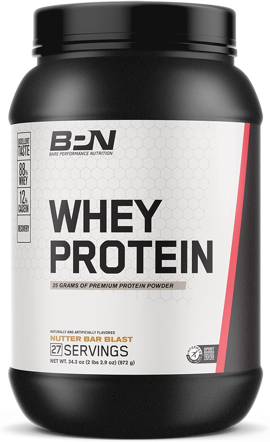 Bare Performance Nutrition, Bpn Whey Protein Powder, Whey Protein Concentrate, Native Micellar Casein, Amazing Mixability, Nutter Bar Blast