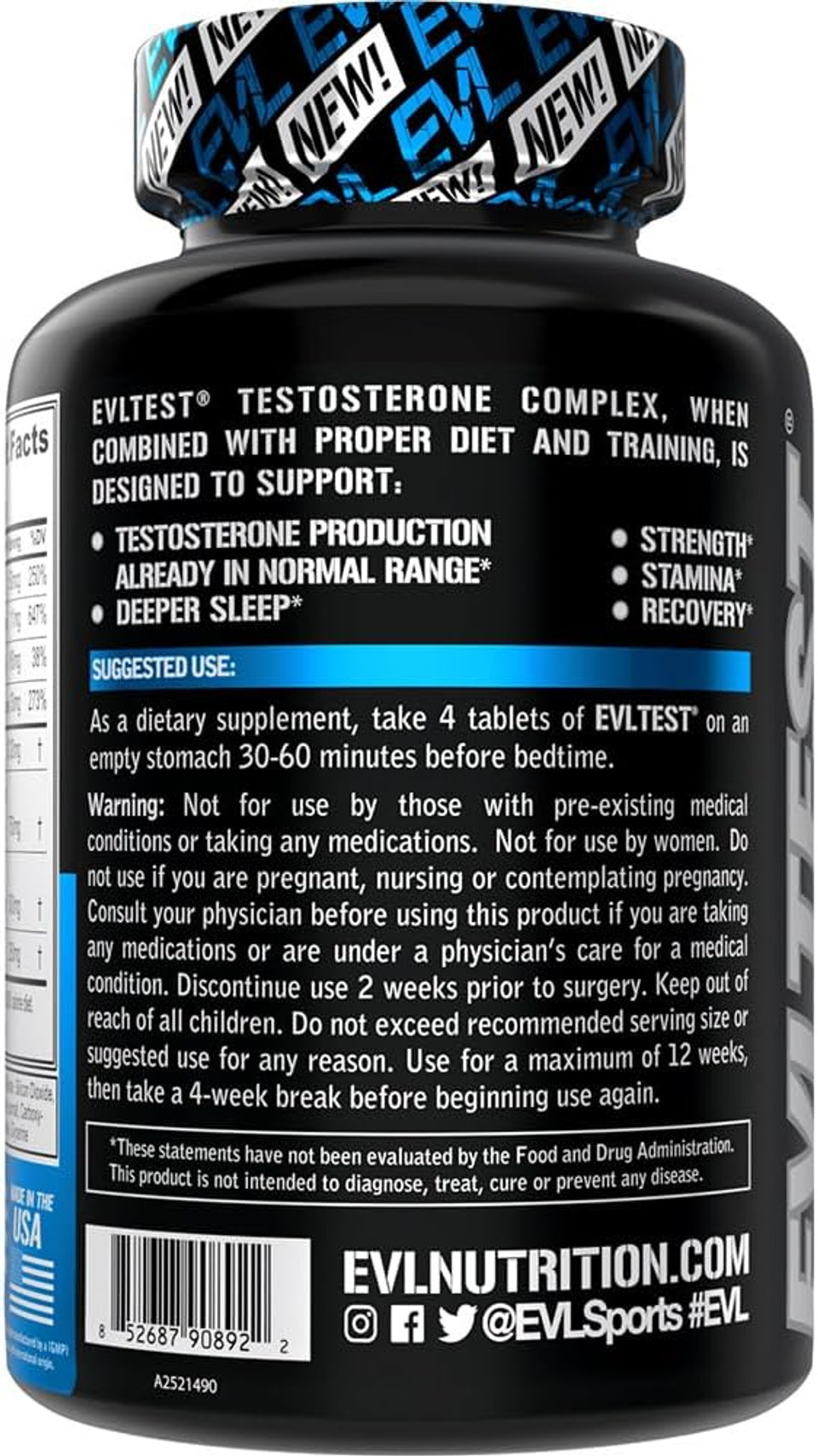 Evl Complete Testosterone Booster For Men - Post Workout Recovery Testosterone Supplement For Men With Dim Plus D Aspartic Acid And Tribulus - Evltest Estrogen Blocker For Men Post Workout Supplement Evl Complete Testosterone Booster For Men - Post Workout Recovery Testosterone Supplement For Men With Dim Plus D Aspartic Acid And Tribulus - Evltest Estrogen Blocker For Men Post Workout Supplement