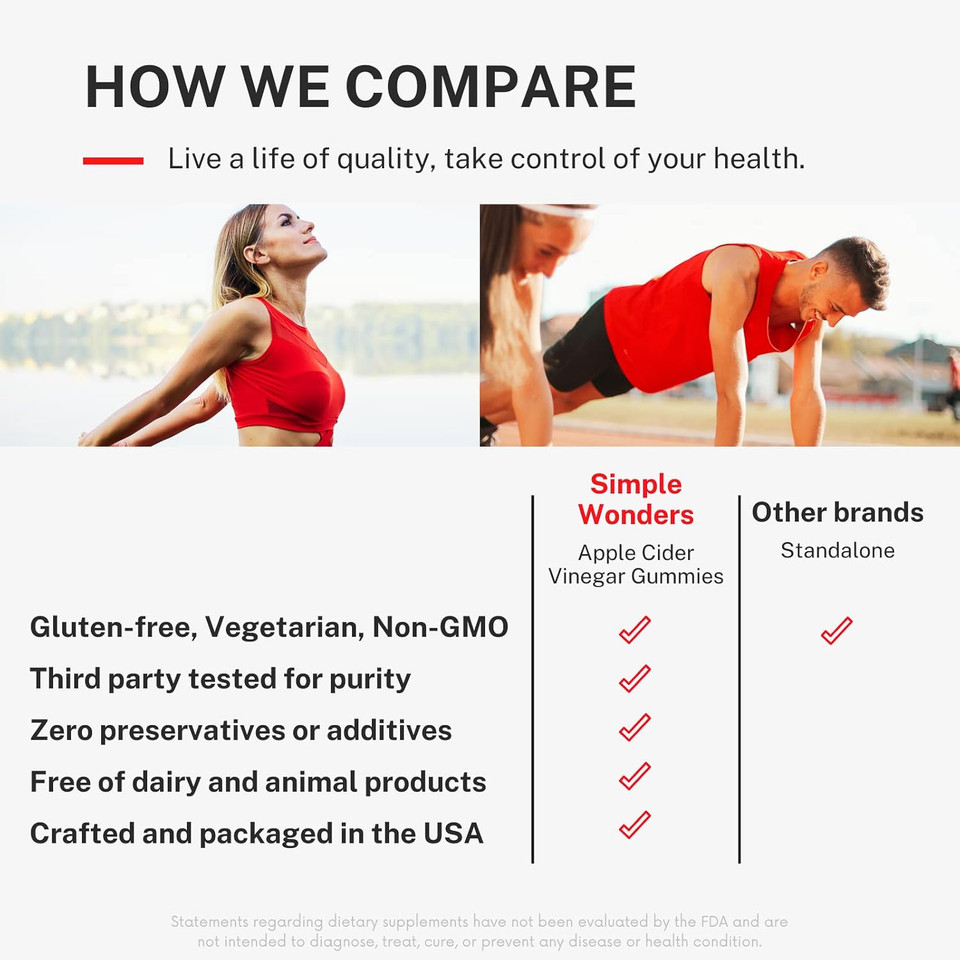 Apple Cider Vinegar Gummies With The Mother - Acv Gummies For Detox, Cleansing & Immune Support - Made With Black Carrot & Ginger Dry Extract - Pectin Based, Non-Gmo, Gluten-Free (120 Gummies)