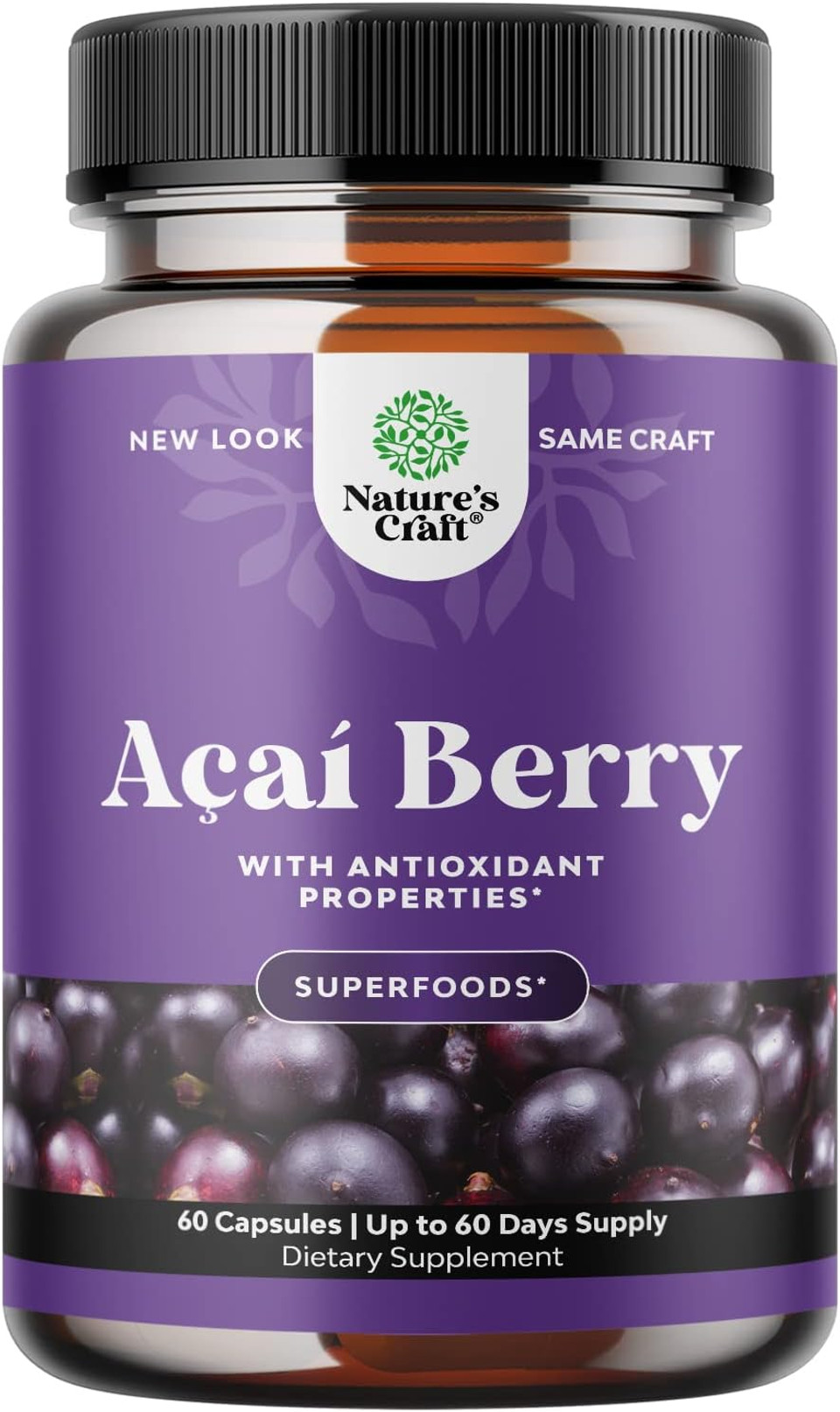 Natural Acai Berry Weight Loss Supplement Detox Products Antioxidant Superfood Cleanse And Burn Fat Improve Health Boost Energy And Digestion
