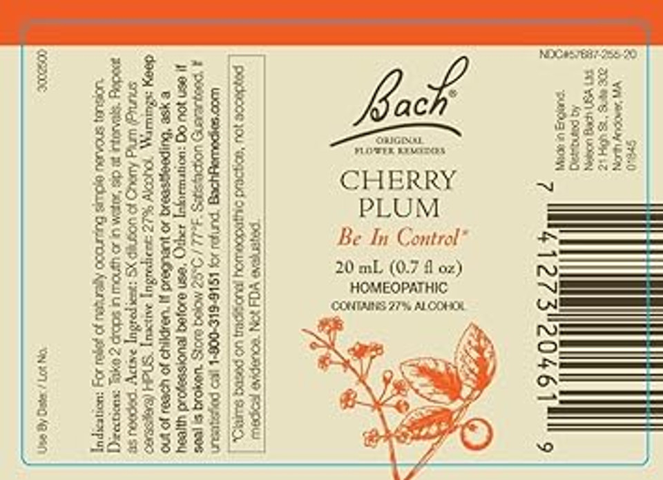 Bach Original Flower Remedies 5-Pack, Face Your Fears" Grouping - Aspen, Cherry Plum, Mimulus, Red Chestnut, Rock Rose, Plus Mixing Bottle, 20mL Dropper x5, Mixing Bottle x1