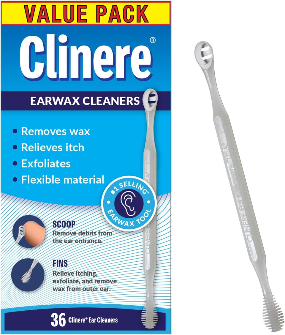 Clinereã¢Â® Ear Cleaners Club Value Pack, 36 Count Earwax Remover Tool Safely And Gently Cleaning Ear Canal At Home, Itch Relief, Ear Wax Buildup, Works Instantly