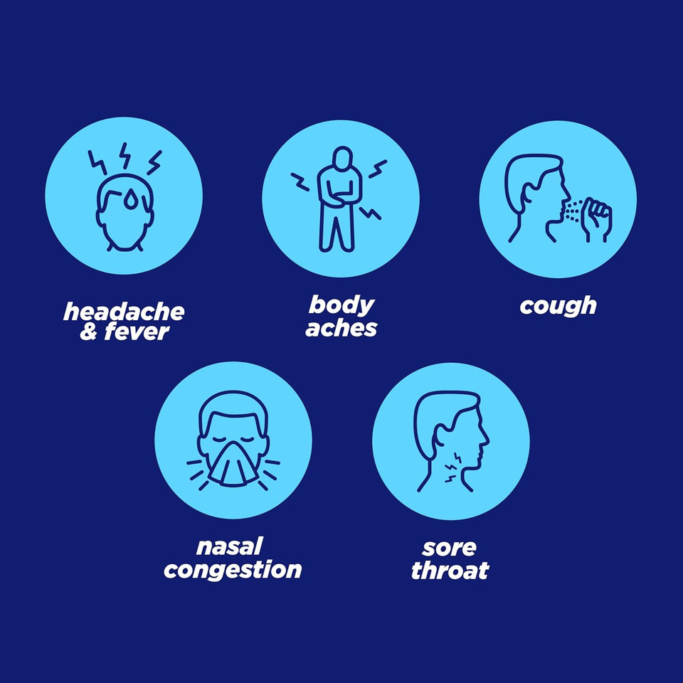 Alka-Seltzer Plus Cold & Flu Medicine For Nasal Congestion, Cough, Fever - Citrus, 48Ct