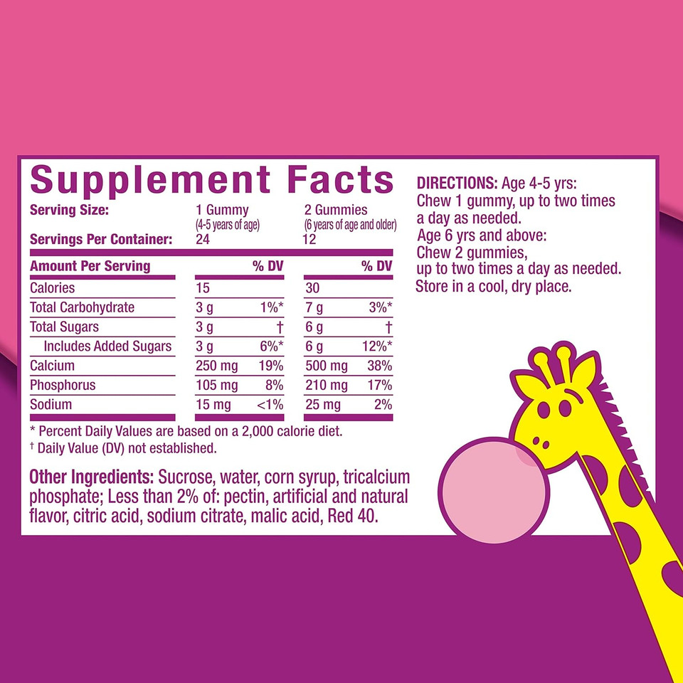 Pepto Kids Gummies, Helps Relieve Occasional Upset Stomach, Acid Indigestion, Sour Stomach And Heartburn, 3X24 Gummies, 72 Total Gummies