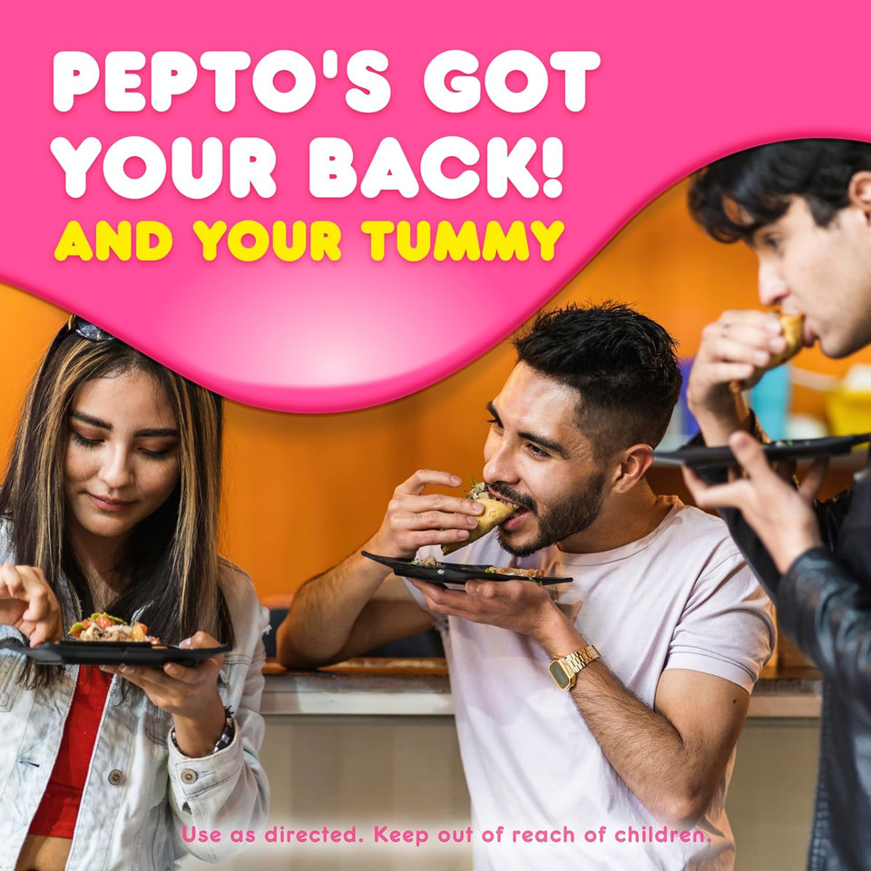 Pepto Bismol Liquid For Nausea, Heartburn, Indigestion, Upset Stomach, And Diarrhea - Fast Relief For 5 Symptoms, Original Flavor, 2X12 Oz