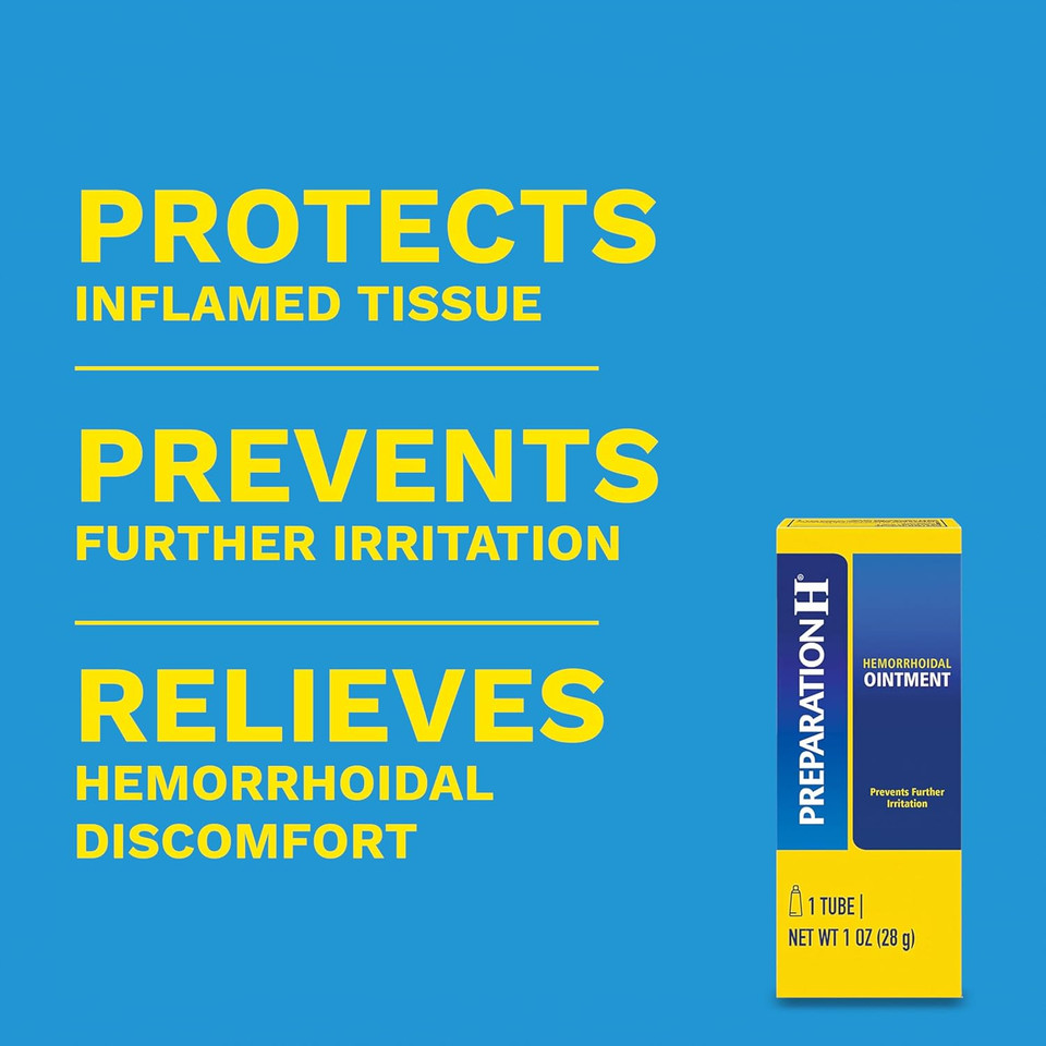 Preparation H Hemorrhoid Ointment, Itching, Burning And Discomfort Relief - 1 Oz Tube