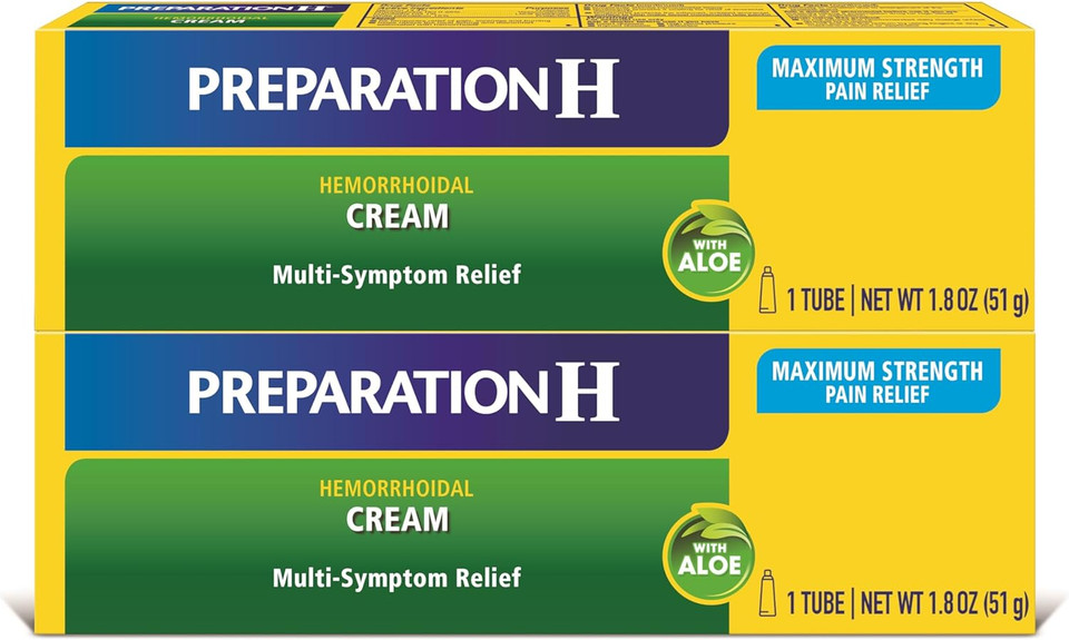 Preparation H Hemorrhoid Cream With Aloe For Multi-Symptom Relief - 1.8 Oz Tube Preparation H Hemorrhoid Cream With Aloe For Multi-Symptom Relief - 1.8 Oz Tube