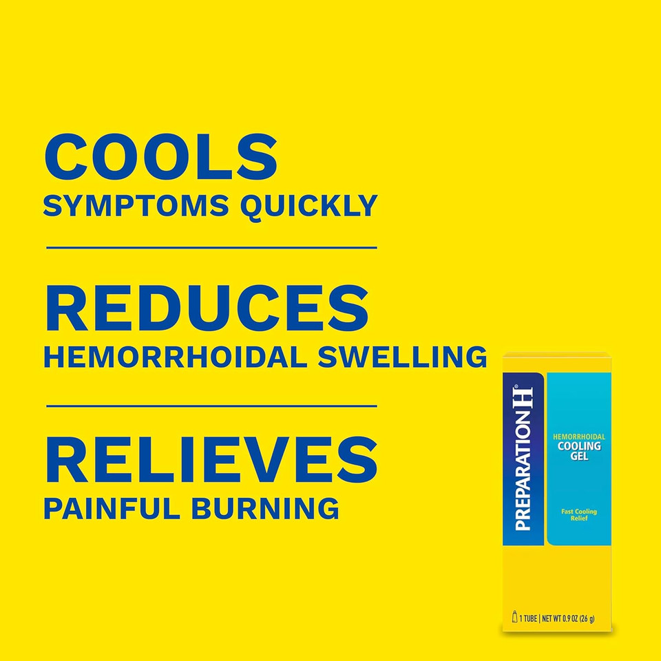 Preparation H Hemorrhoid Cooling Gel With Aloe For Fast Discomfort Relief - 0.9 Oz Tube Preparation H Hemorrhoid Cooling Gel With Aloe For Fast Discomfort Relief - 0.9 Oz Tube