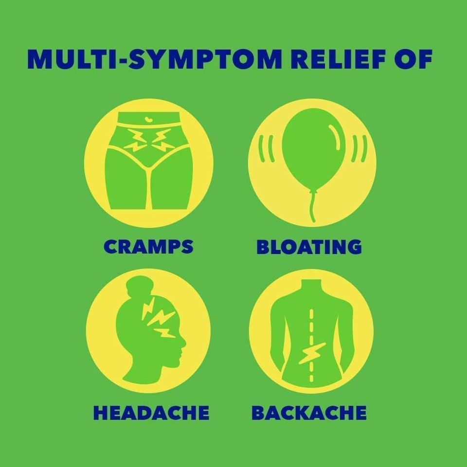 Midol Complete Caffeine Free Caplets 24Ct: Midol Complete Caffeine Free Menstrual Pain Relief Caplets With Acetaminophen, Provides Headache Relief And Period Cramps Relief, 24 Count