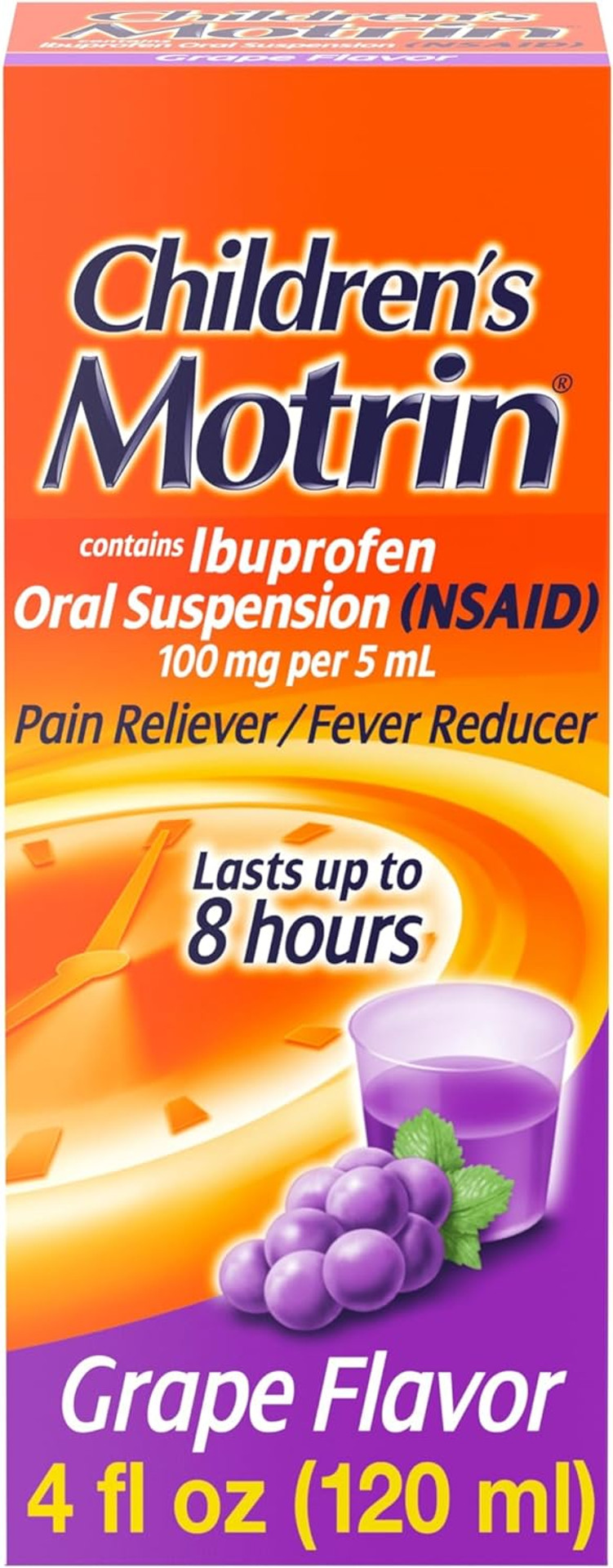 Motrin Children'S Oral Suspension, Berry, 72 Count