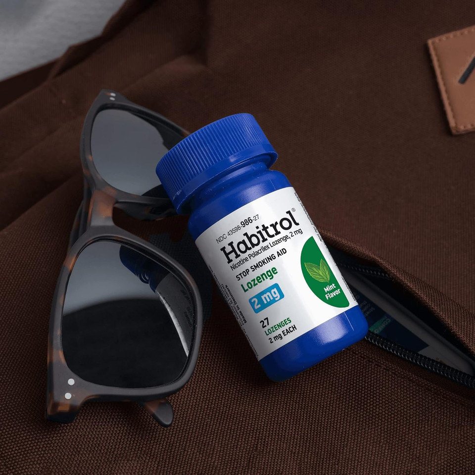 Habitrol Nicotine Lozenges 2 Mg Mint Flavor - 135 Count  Stop Smoking Aid  Reduce Cravings And Withdrawal Symptoms