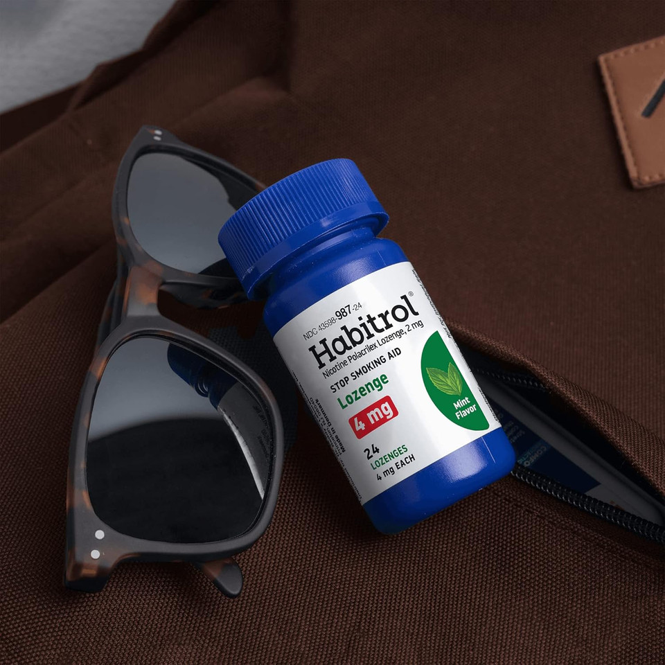 Habitrol Nicotine Lozenges 4 Mg Mint Flavor - 72 Count  Stop Smoking Aid  Reduce Cravings And Withdrawal Symptoms