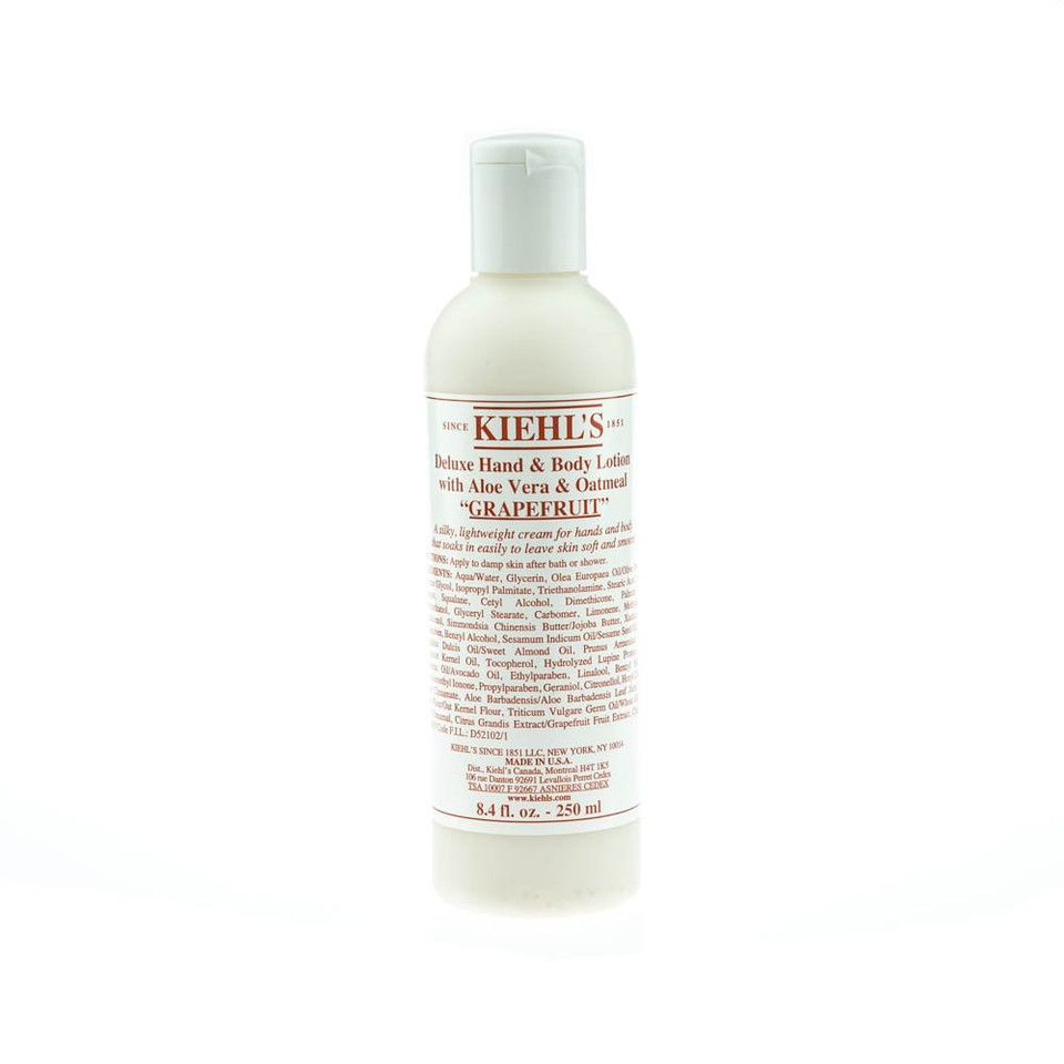 Kiehl'S Hand & Body Lotion With Aloe Vera & Oatmeal - Grapefruit 8.4Oz (250Ml)