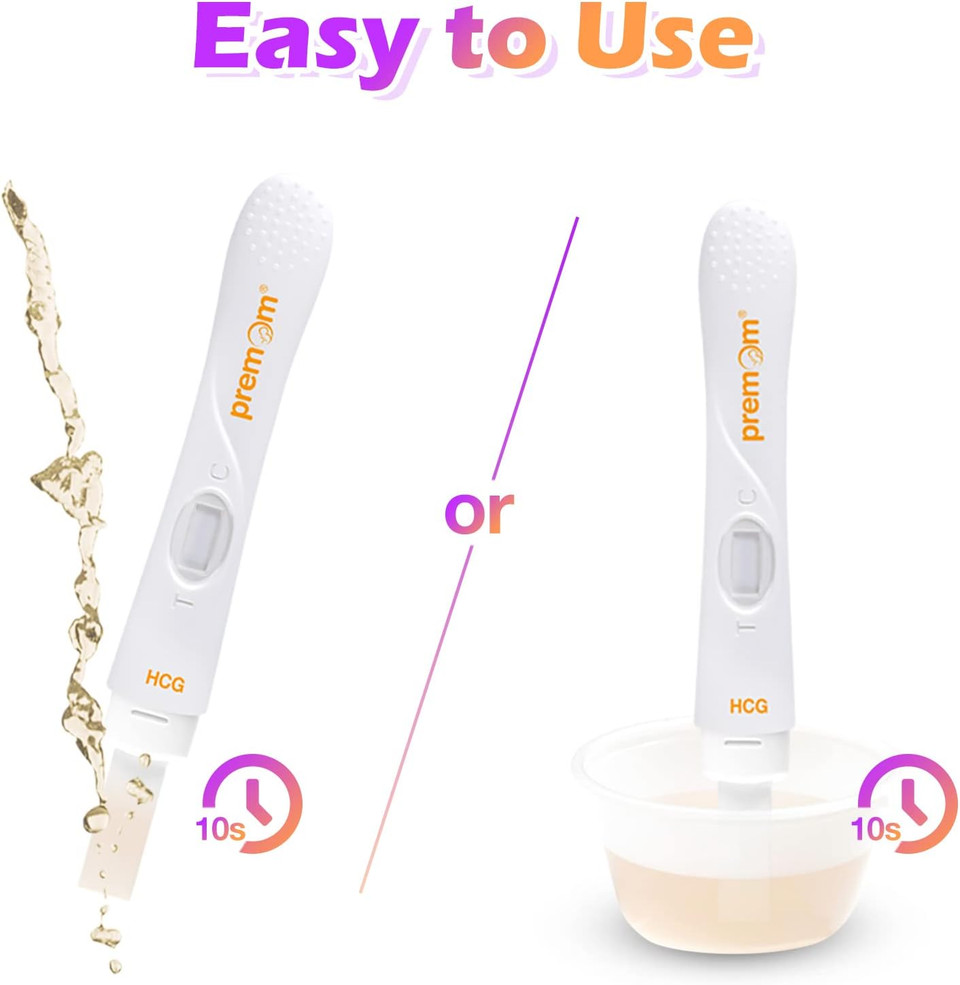 Premom Pregnancy Test Midstream: Early Hcg Detection Sticks - 3 Pack Pregnant Test Kit