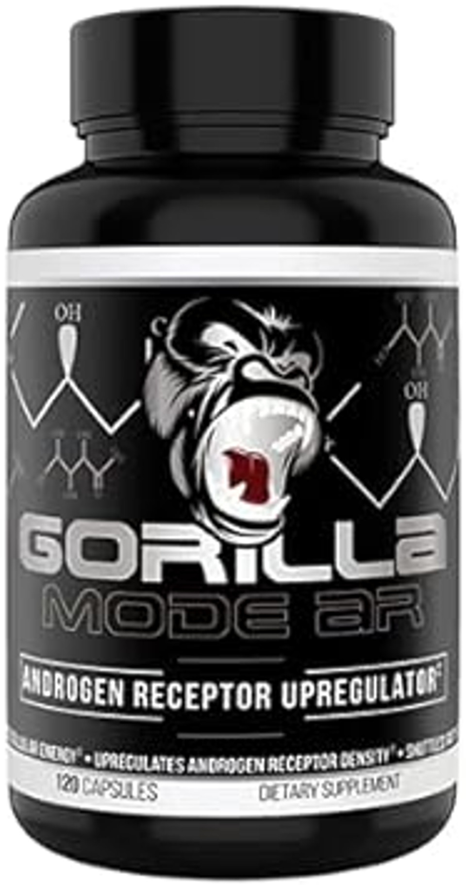 Gorilla Mode Ar Carnitine 750Mg Capsules  Androgen Receptor Upregulator/Boosts Cellular Energy, Upregulates Androgen Receptor Density/Shuttles Fatty Acids (120 Capsules)