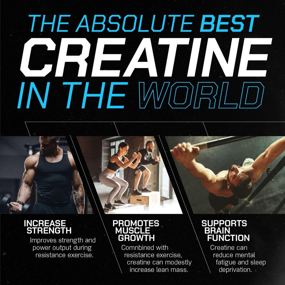 Muscle Feast Creapure Creatine Monohydrate Powder For Muscle Growth Nutritional_Supplement, Vegan Keto Friendly Gluten-Free Easy To Mix, Unflavored, 300G, 55.0 Servings (Pack Of 1)