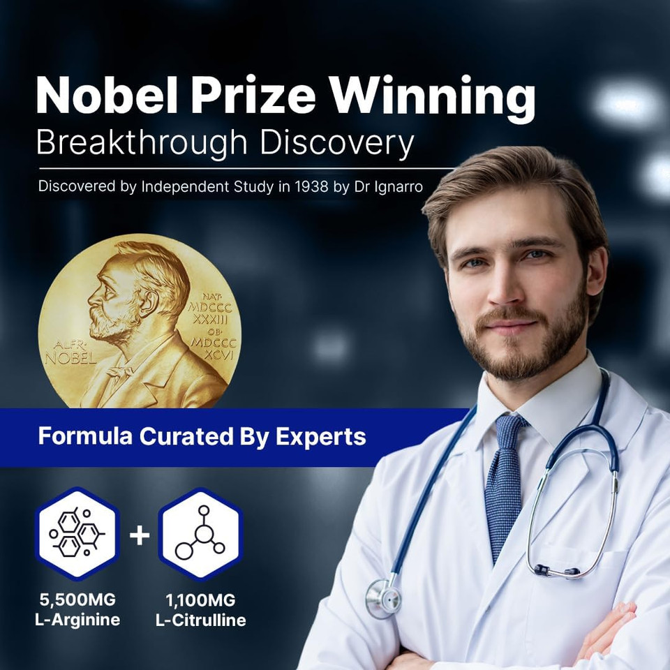 L-Arginine Pro | L-Arginine Supplement Powder | 5,500Mg Of L-Arginine Plus 1,100Mg L-Citrulline (Grape Berry, 1 Jar)
