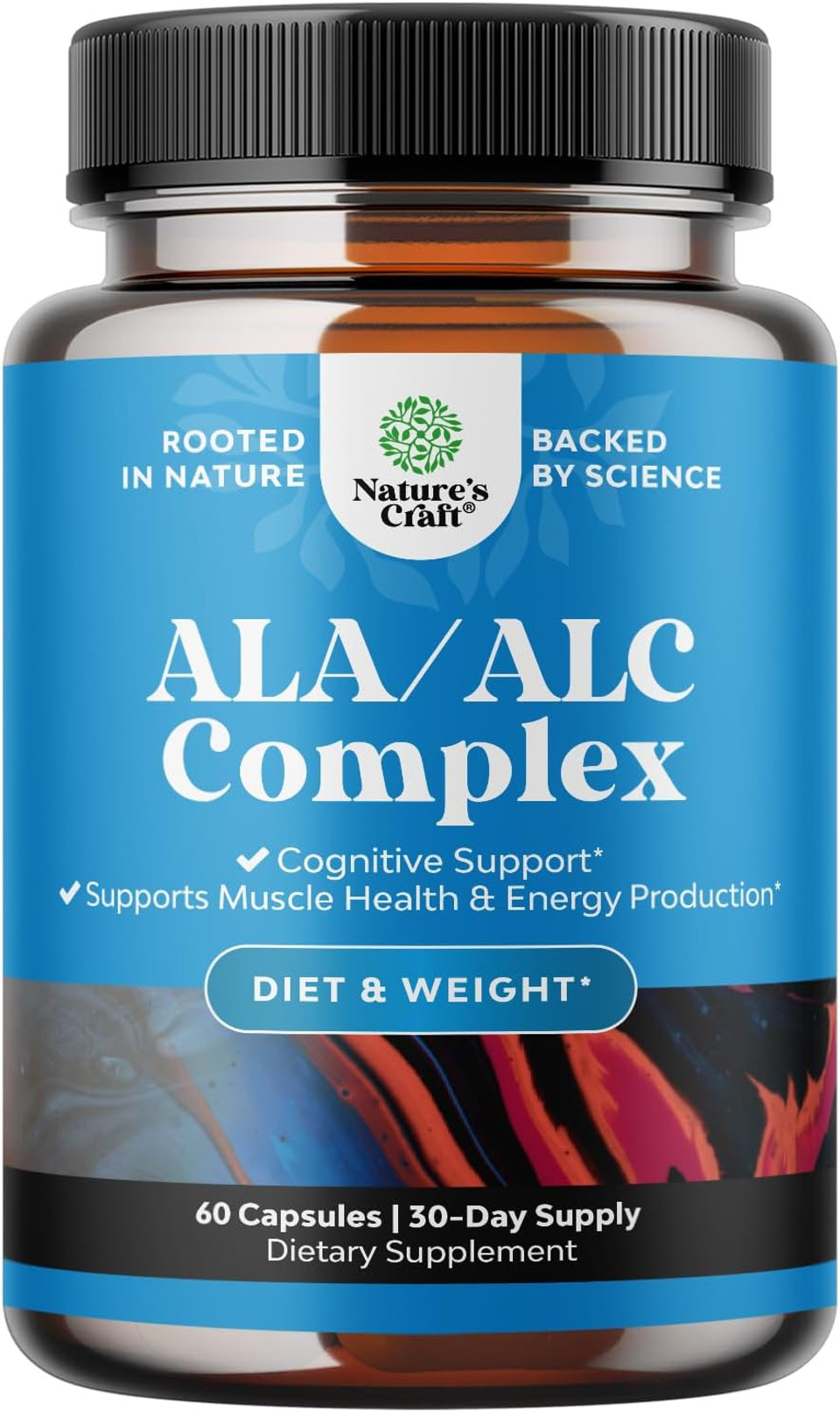 Alc And Alpha Lipoic Acid Supplements - Acetyl L-Carnitine Alpha Lipoic Acid Antioxidant Supplement - Essential Fatty Acids For Skin Care Health Ampk Activator And Metabolism Booster For Weight Loss