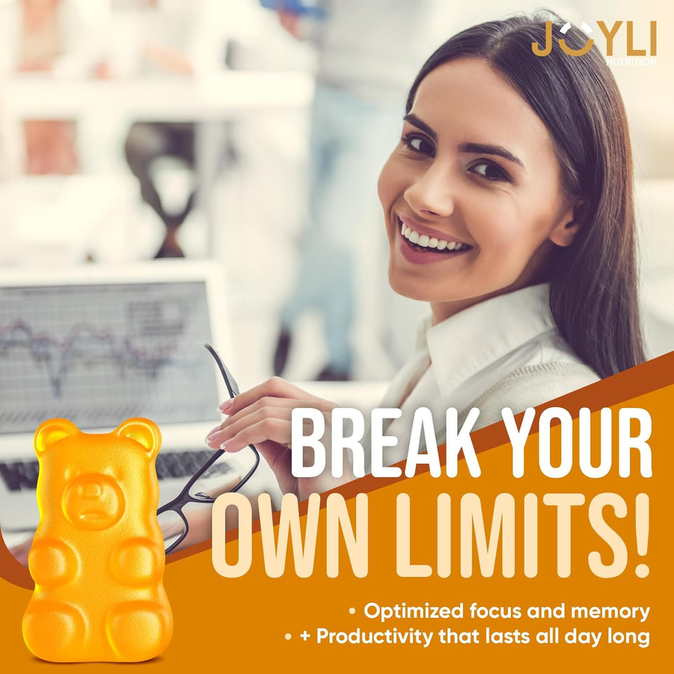 Joyli L Tyrosine Gummies 1000Mg - L-Tyrosine Supplement For Kids & Adults - Calm & Focus Gummies For Brain, Memory, Mood, And Energy - 500Mg L- Tyrosine Powder Per Gummy - Vegan, Gluten-Free Joyli L Tyrosine Gummies 1000Mg - L-Tyrosine Supplement For Kids & Adults - Calm & Focus Gummies For Brain, Memory, Mood, And Energy - 500Mg L- Tyrosine Powder Per Gummy - Vegan, Gluten-Free