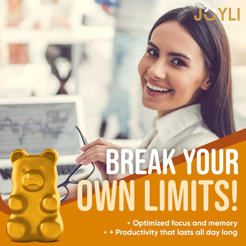 Joyli L Tyrosine Gummies 1000Mg - L-Tyrosine Supplement For Kids & Adults - Calm & Focus Gummies For Brain, Memory, Mood, And Energy - 500Mg L- Tyrosine Powder Per Gummy - Vegan, Gluten-Free Joyli L Tyrosine Gummies 1000Mg - L-Tyrosine Supplement For Kids & Adults - Calm & Focus Gummies For Brain, Memory, Mood, And Energy - 500Mg L- Tyrosine Powder Per Gummy - Vegan, Gluten-Free