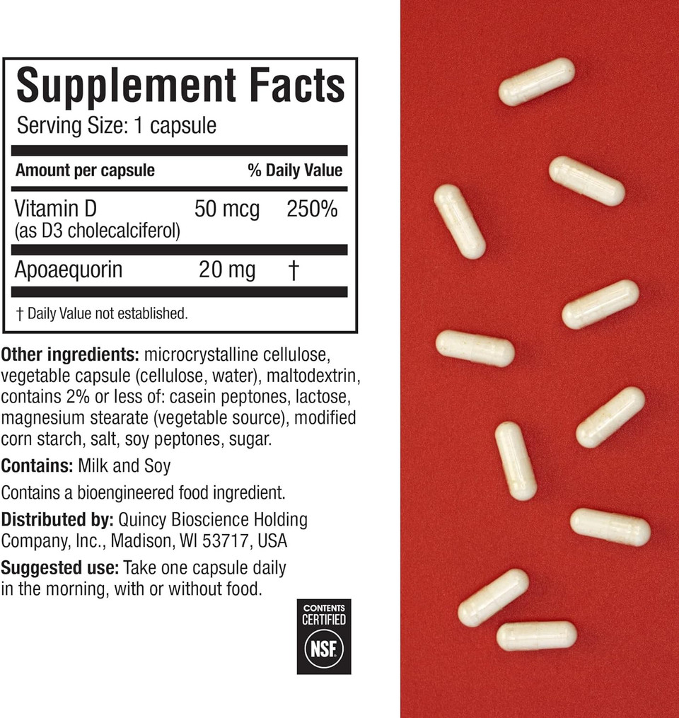 Prevagen Improves Memory - Extra Strength 20Mg, 30 Capsules |2 Pack| With Apoaequorin & Vitamin D With Attractive And Stackable Storage Box | Brain Supplement For Better Brain Health