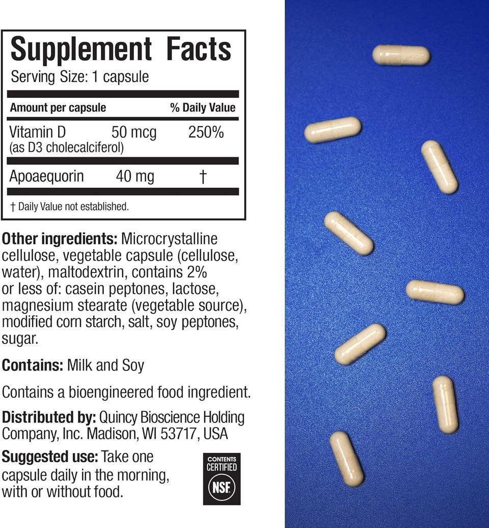 Prevagen Improves Memory - Professional Formula 40Mg, 30 Capsules |3 Pack| With Apoaequorin & Vitamin D With Attractive And Stackable Storage Box | Brain Supplement For Better Brain Health