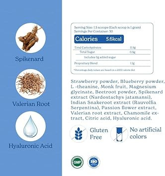 Beauty Dream Blend 45 G (30 Servings) | With Chamomile, Hyaluronic Acid | For Restful Sleep