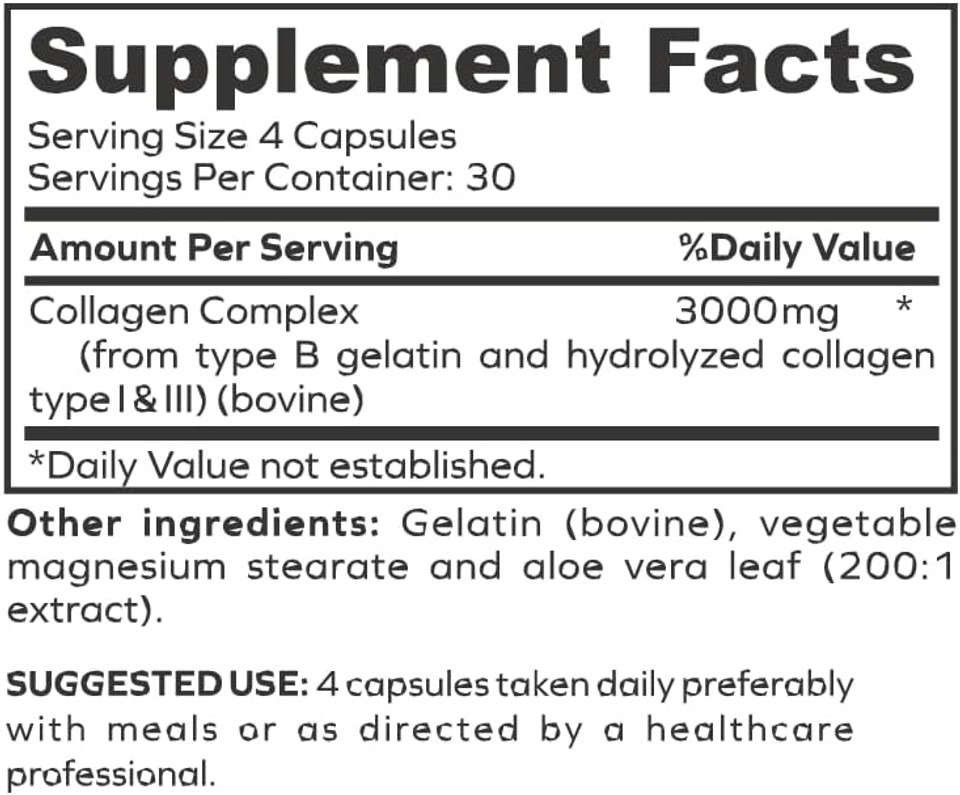 Collasyn Advanced Collagen Peptides Capsules, 120 Count