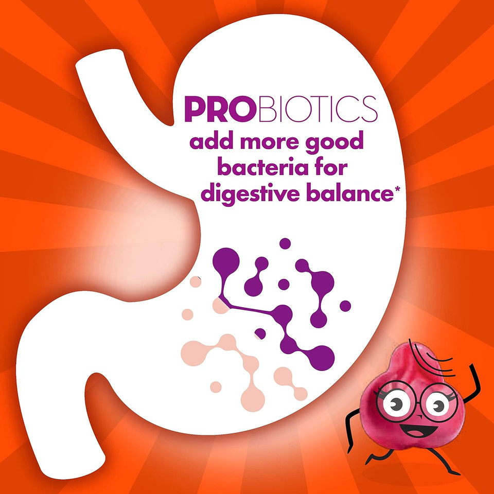 Align Kids Probiotic, Digestive Health For Kids, Prebiotic + Probiotic, Mixed Fruit Flavor, Less Than 1 Gram Of Sugar Per Gummy, 50 Gummies