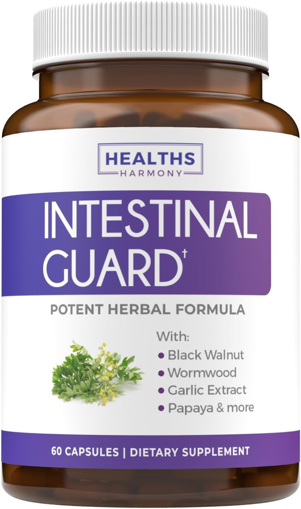 Intestinal Guard (Non-Gmo) Maintain Intestinal Health - Potent Natural Formula With Wormwood, Black Walnut, Goldenseal, Pau D'Arco, Clove, Garlic, More - All In One Supplement -120 Capsules (No Pills) Intestinal Guard (Non-Gmo) Maintain Intestinal Health - Potent Natural Formula With Wormwood, Black Walnut, Goldenseal, Pau D'Arco, Clove, Garlic, More - All In One Supplement -120 Capsules (No Pills)