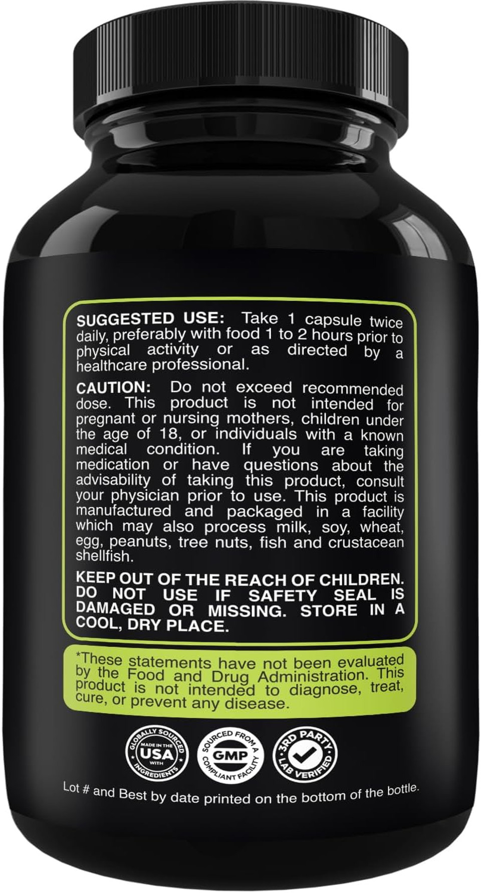 Nootropic Memory Supplement For Brain Support - Memory Pills For Brain Boost And Natural Energy Booster - Vitamin B 12 Bacopa Monnieri Rhodiola Rosea Dmae Ginkgo Biloba Phosphatidylserine Supplement