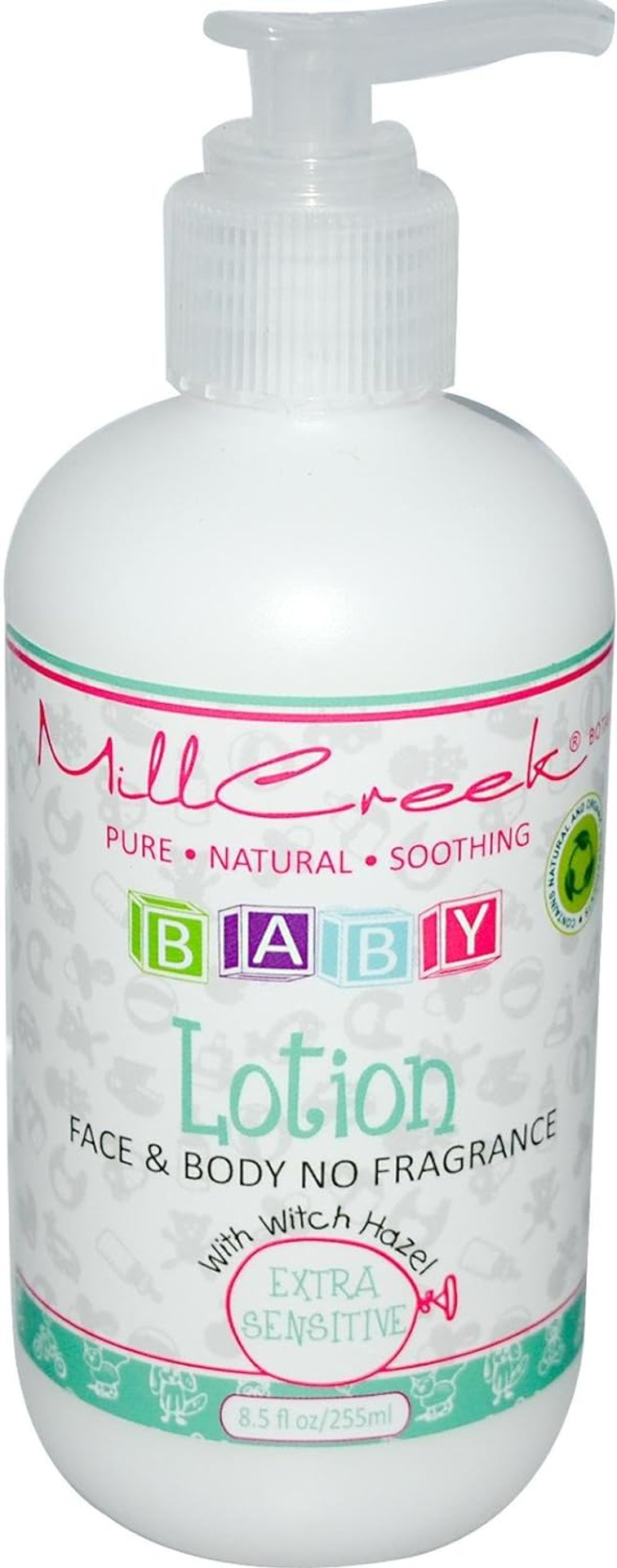 Mill Creek Baby Lotion with Witch Hazel, Fragrance free - 8.5 fl. oz./ 255 ml