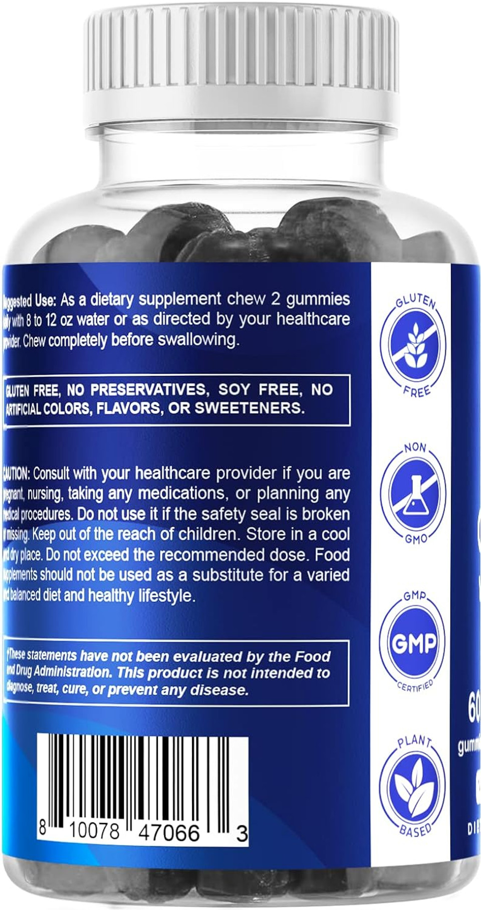 2 Pack Vitamatic Iron Gummies Supplement For Women & Men - 20Mg Serving - 60 Vegan Gummies - Great Tasting Iron Gummy Vitamins With Vitamin C (Total 120 Gummies)