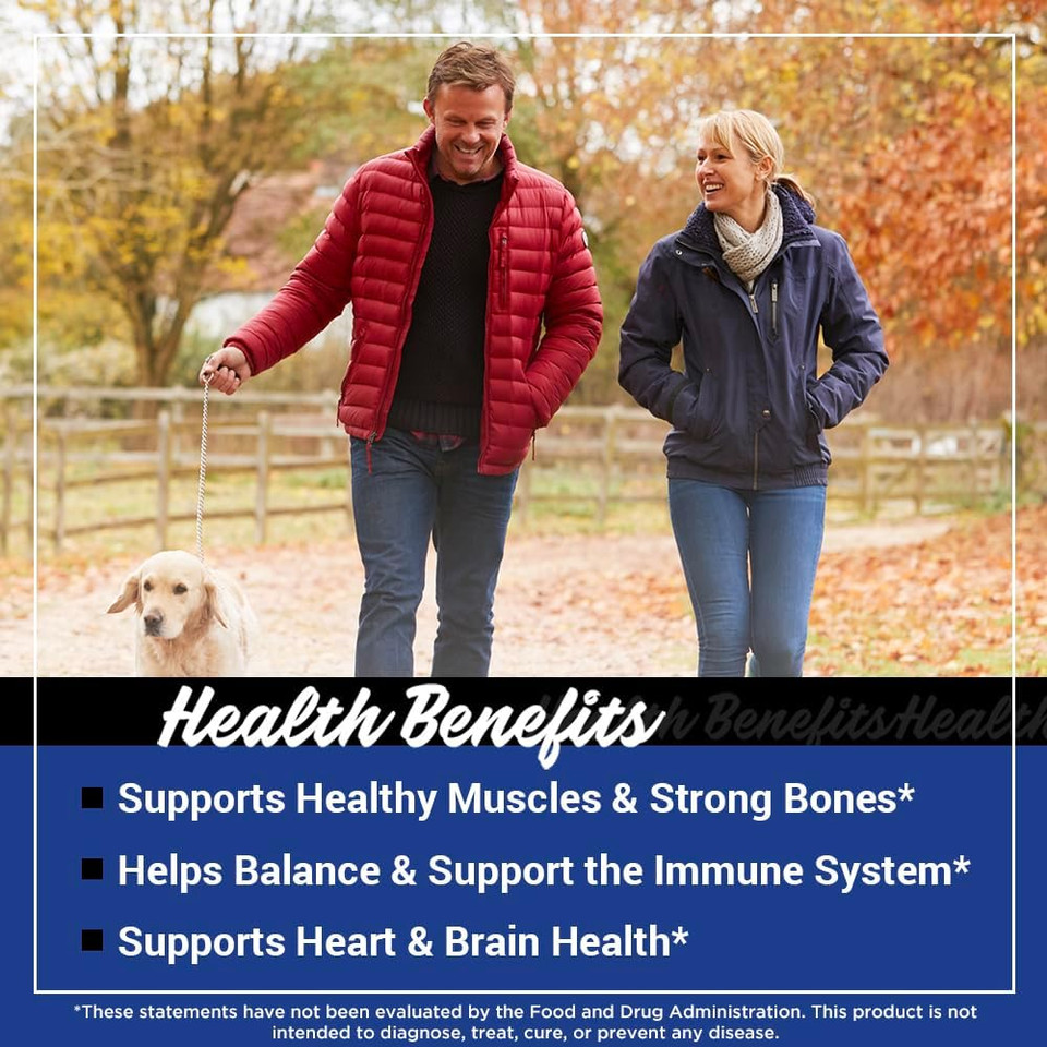 Farmhaven Magnesium Glycinate & Malate Complex W/Vitamin D3, 100% Chelated For Max Absorption, Vegetarian  Bone Health, Nerves, Muscles, 180 Capsules, 90 Days