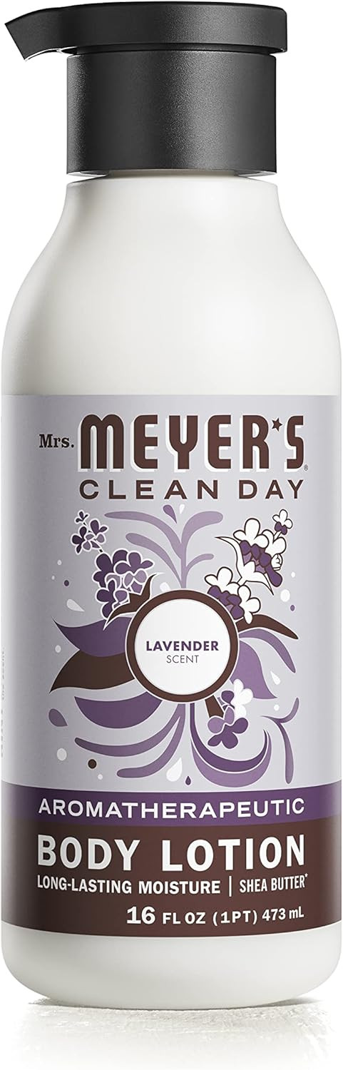 Mrs. Meyer'S Clean Day Body Lotion, Long-Lasting, Non-Greasy Moisturizer, Cruelty Free Formula, Lavender Scent, 15.5 Oz