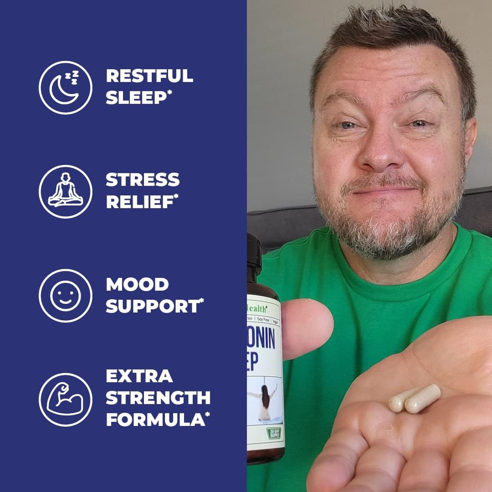 Melatonin 10Mg Restful Sleep Supplement With Melatonin, Magnesium & Vitamin B6. Promotes Sleep, Calm & Positive Mood. High Potency Drug-Free Formula, Vegan, Non-Gmo. 60 Capsules, 30 Day Supply