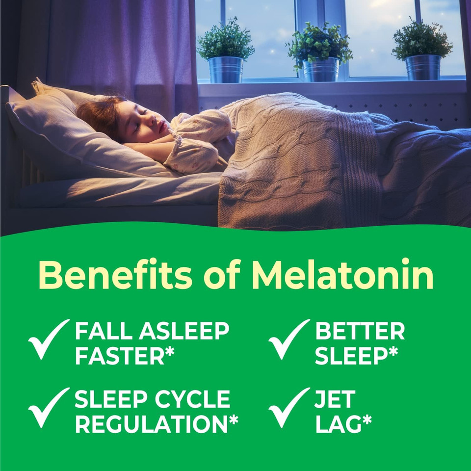 Kids Melatonin 1 Mg Chewable With L Theanine, Chamomile And Lemon Balm Extract Chewable Tablets - Natural Berry Flavor - For Help Falling And Staying Asleep - For Children - 120 Chewables