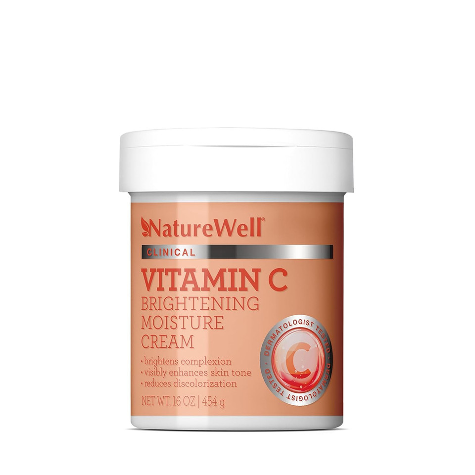 Nature Well 2.0 Vitamin C Brightening Moisture Cream For Face, Body, & Hands, Visibly Enhances Skin Tone, Helps Improve Overall Texture & Provides Lasting Hydration, 16 Oz (Packaging May Vary)1 Pound (Pack Of 1)