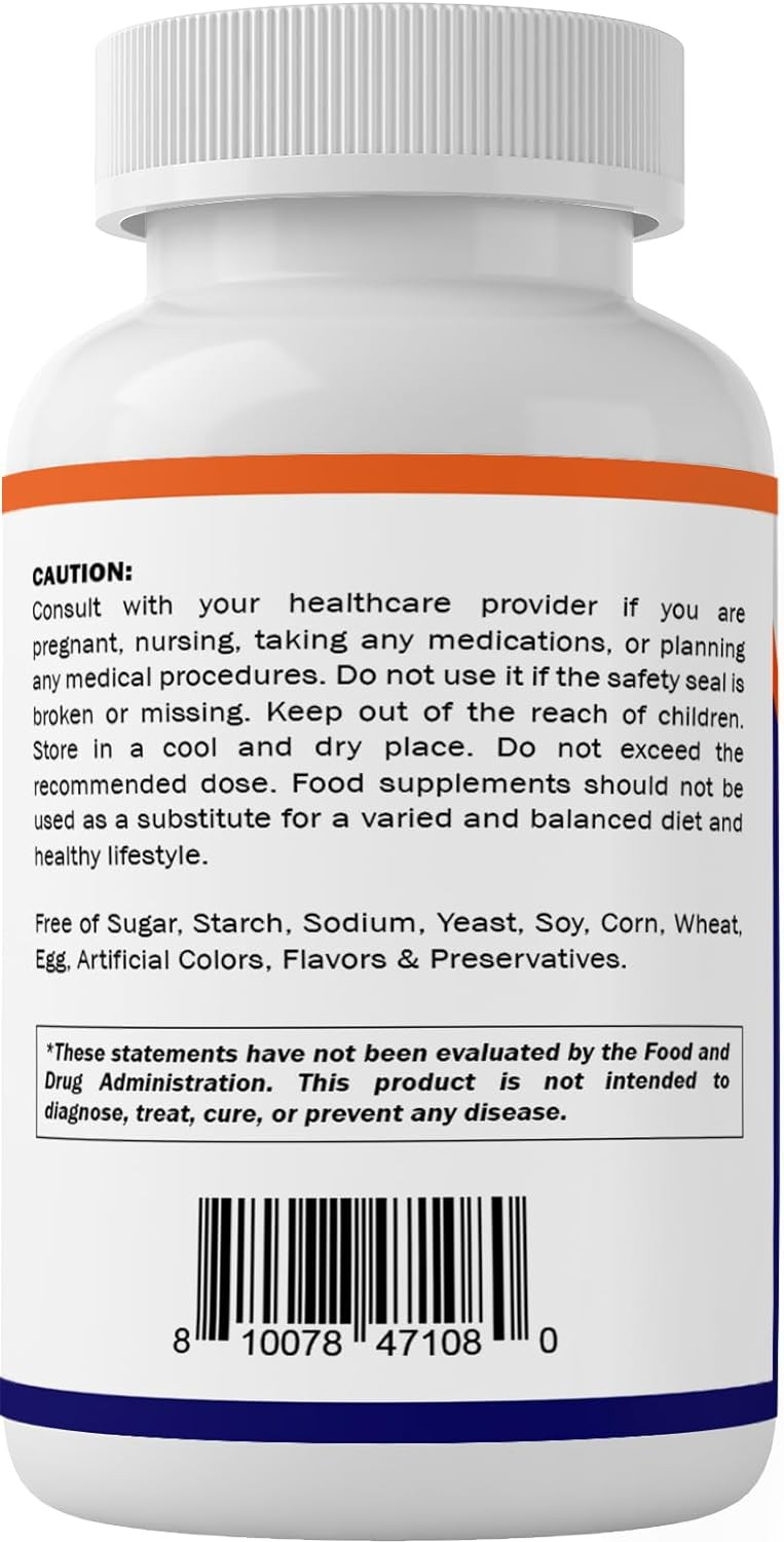 Vitamatic Benfotiamine 300 Mg 90 Vegetarian Capsules - Also Called Fat Soluble Vitamin B1 (90 Count (Pack Of 1)) (1 Bottle)