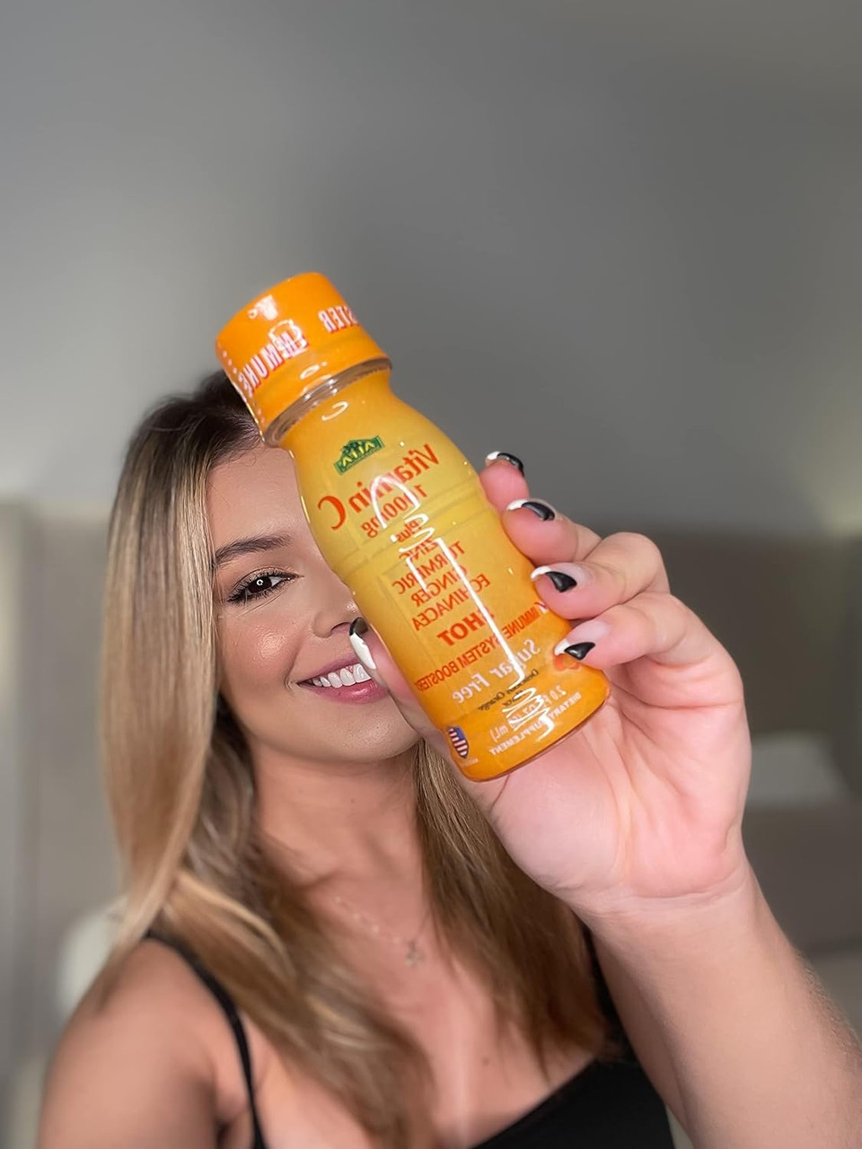 Vitamin C Shot 1000Mg - Immunity Booster With Zinc, Turmeric, Ginger, & Echinacea - Protect Your Immunity - Fight The Common Cold - Orange Flavor - 2.5 Fl Oz Per Bottle - 20 Pack