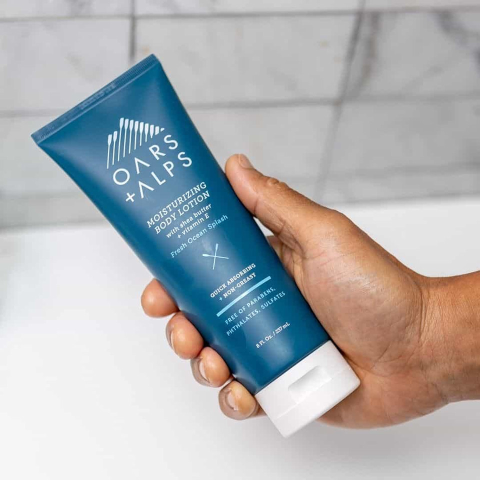 Oars + Alps Body Lotion With Vitamin E, Hydrates With Shea Butter And Sunflower Oil, Fresh Ocean Splash, 8 Oz