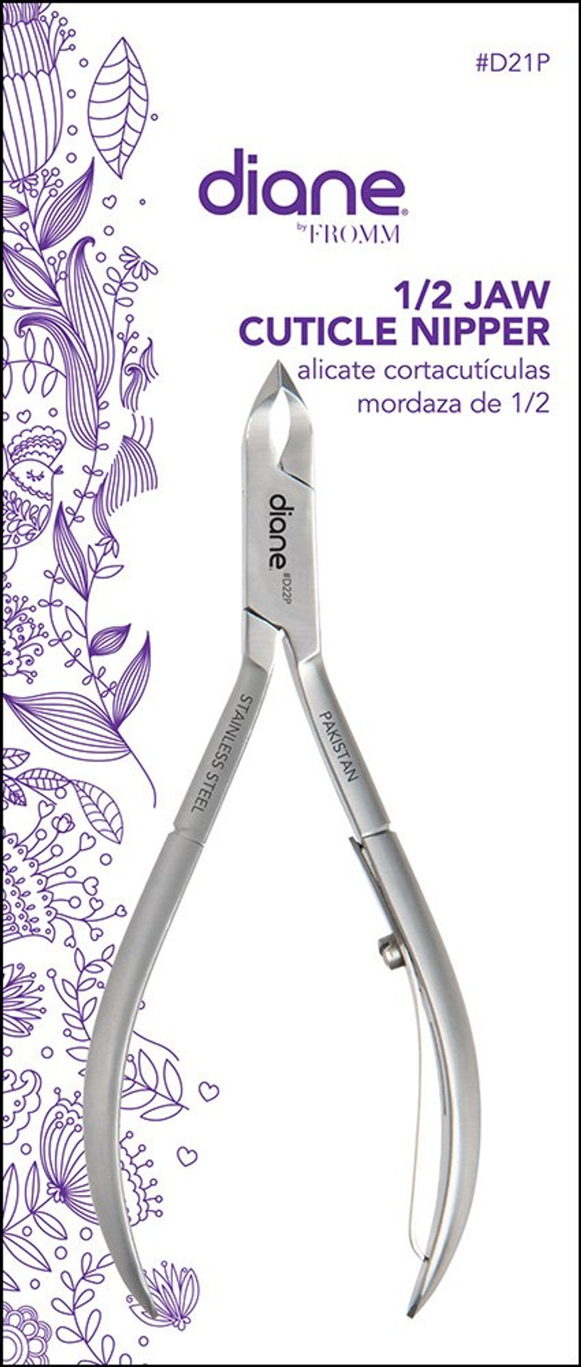 Diane D22P Cuticle Nipper Full Jaw