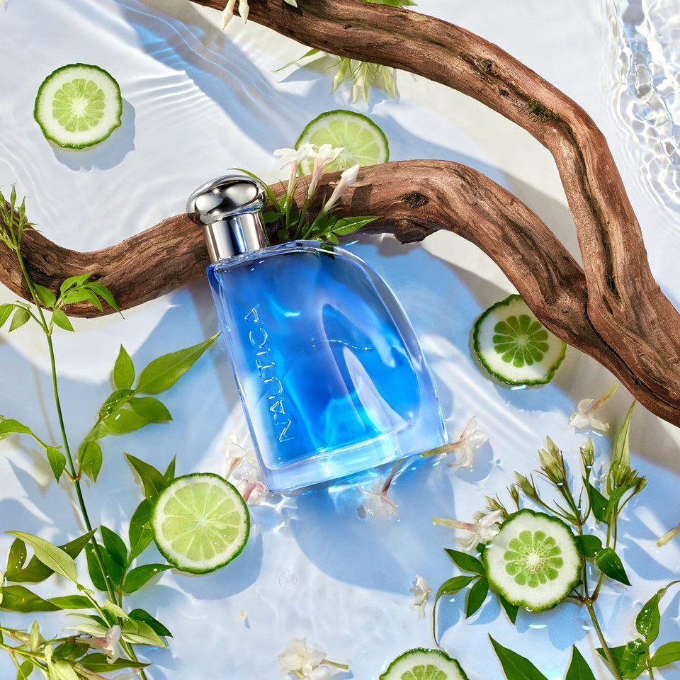 Nautica Blue Eau De Toilette For Men - Invigorating, Fresh Scent - Woody, Fruity Notes Of Pineapple, Water Lily, And Sandalwood - Everyday Cologne - 3.4 Fl Oz