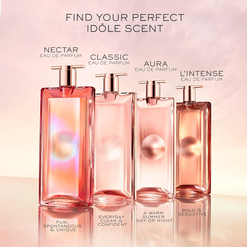 Lancã£Â´Me Idã£Â´Le Nectar Eau De Parfum - Long Lasting Fragrance With Notes Of Bright Florals & Warm Vanilla - Sweet & Floral Women'S Perfume - 3.4 Fl Oz