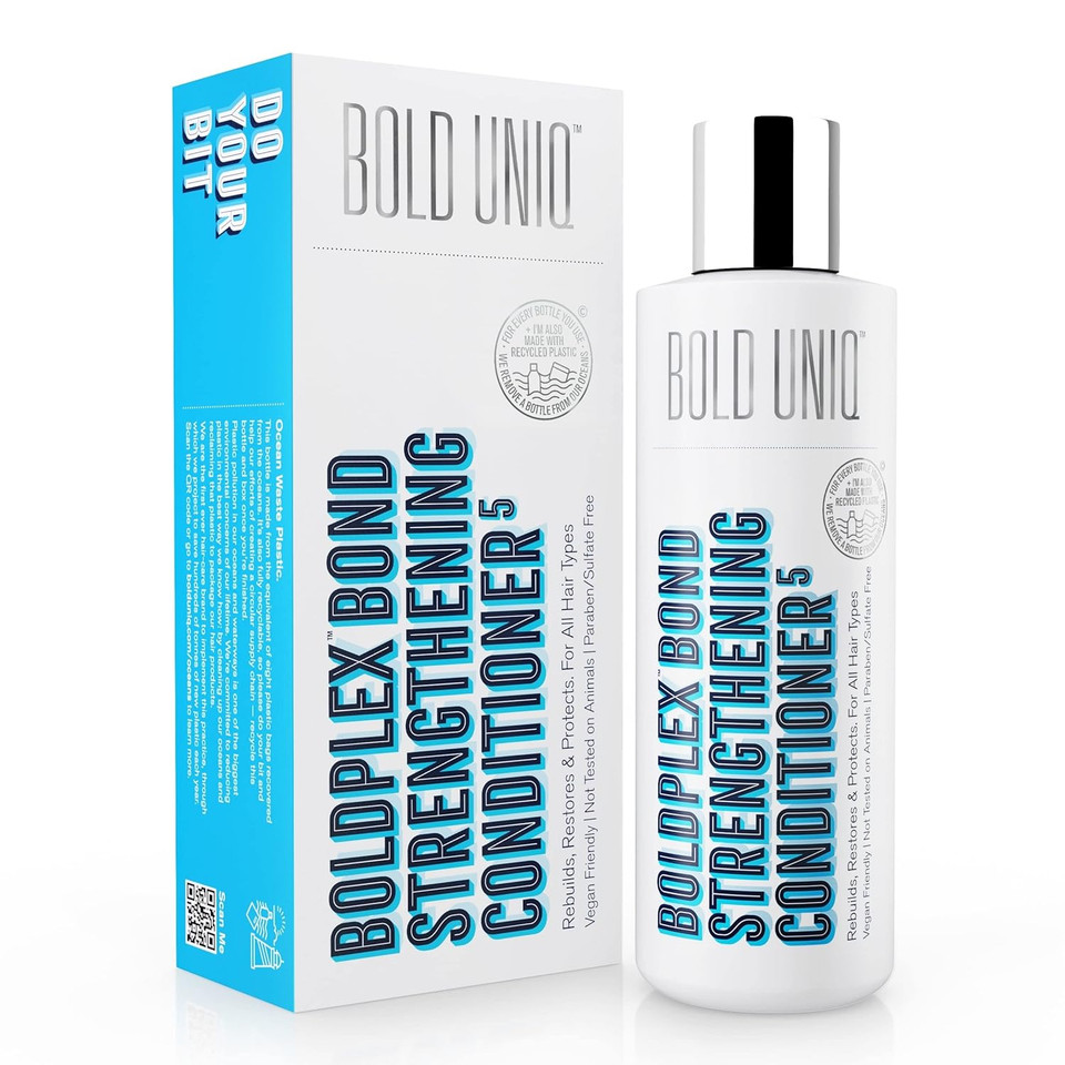 Boldplex 3, 4 & 5 Bond Restore Treatment, Shampoo & Conditioner Trio Gift Set - Hydrating Protein Formula, Strengthens Dry & Damaged Hair, Repairs Breakages & Split Ends. Vegan & Cruelty Free Boldplex 3, 4 & 5 Bond Restore Treatment, Shampoo & Conditioner Trio Gift Set - Hydrating Protein Formula, Strengthens Dry & Damaged Hair, Repairs Breakages & Split Ends. Vegan & Cruelty Free